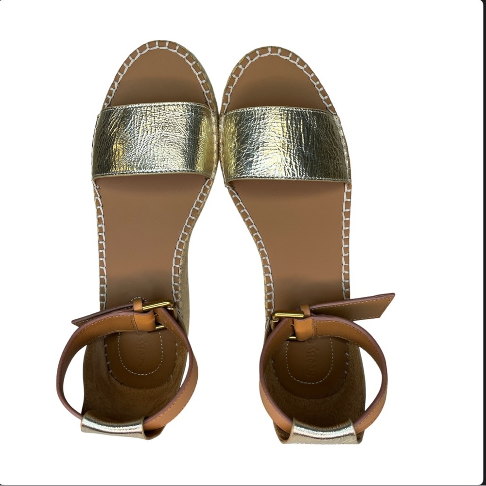 See By Chloe Gold Raffla Sandals With Box Gold - Picture 5 of 6